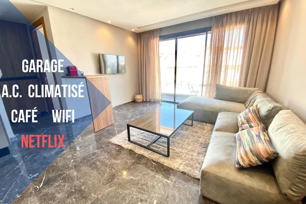 公寓 Lovely 1-Bedroom Rental Unit Near 2Mars/Habous 卡萨布兰卡