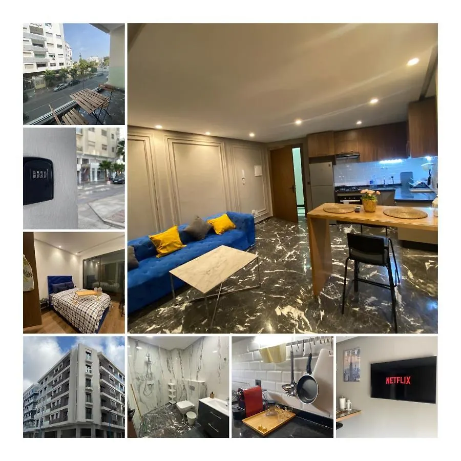 公寓 Lovely 1-Bedroom Rental Unit Near 2Mars/Habous 卡萨布兰卡